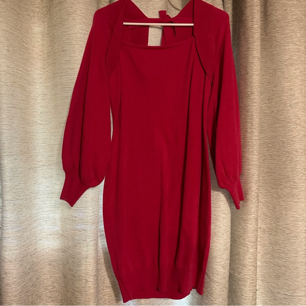 NWT Red sweater dress size xl
